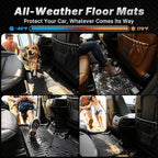 OEDRO Upgraded Floor Mats Fit for Toyota Grand Highlander 2024 2025 2026 w/Subwoofer 7 Seat(Include Hybrid), TPE Interior Seat Back Covers and Cargo Liner Behind 3rd Row (Trunk Mat with Backrest Mat)