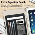 Sooez Toughest Clipboard with Storage, Internal Pen Pouch Included, Letter/ A4 Size, Shockproof Heavy Duty Plastic Clip Boards 8.5x11”, High Capacity Clipboards Box Case for Contractor Trucker Driver