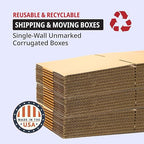 TAPE LOGIC 22x14x6 Flat Corrugated Boxes, Flat, 22L x 14W x 6H, Pack of 20 | Shipping, Packaging, Moving, Storage Box for Home or Business, Strong Wholesale Bulk Boxes