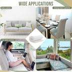 Frienda 2 Pcs Upholstery Foam 1" x 24" x 72" High Density Cushion White Polyurethane Craft Foam Padding for Seat Replacement DIY Projects Chairs Headboards Sofas Home