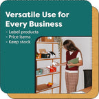 Aegis Adhesives - Compatible Label Replacement for Brother DK-1221 (0.9 Inch) Square Stickers, Use with QL Printers - 12 Rolls + 1 Frame