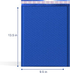 Royal Blue 9.5x14.5 Inch Poly Bubble Mailers #4 | Self Seal Large Padded Envelopes | Air Cushioned Bubble Mailer | Usable Size 9.5x13 Inch Waterproof Lightweight Mailing Shipping Bags | 100 Pack Bulk