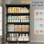 200Gal Extra Large Stackable Storage Bins with Lid, 800Qt Collapsible Storage Box with Wheels, Closet Organizers and Storage Cabinet Container for Home, Kitchen, Office, Bedroom, 4Pack Black