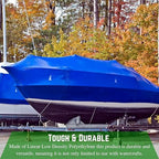 FPS Polyethylene Shrink Wrap - 7 mil Boat Shrink Film for Heat Gun, Industrial Protection and Storage, Blue, 14' x 50'