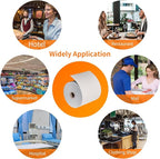 CLASSY Thermal Paper 3 1/8 x 230ft, 10 Rolls Receipt Paper for Cash Registers Printer, ATM Machine,Compatible with Wide Range of POS Systems for Small Business