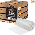 Xpose Safety Clear Plastic Sheeting (Bulk Half Pallet 25 Pack) – 20' x 100' Rolls – Heavy Duty 3.4 Mil Poly Sheet – Waterproof, Dustproof, Vapor Barrier – for Construction, Painting, Industrial Use