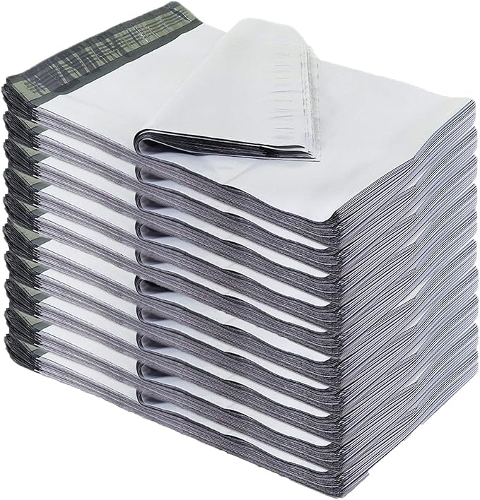 iMBAPrice 1000 10x13 White Poly MAILERS ENVELOPES Bags 10x13 (Total 1000 Bags)
