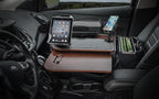 AutoExec AE-GMCD-PI-PS-PM-TAB-21M GripMaster Car Desk for Your Vehicle Workstation and Mobile Office, Mahogany with 400 watt Power Inverter, Printer Stand, Phone Mount and Tablet Mount