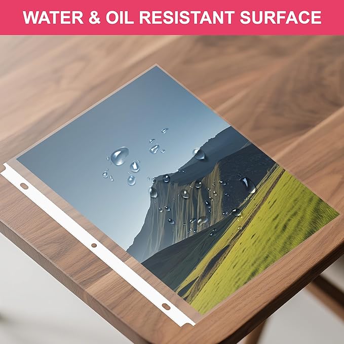 500-Pack Heavy Duty 8.5"x11" Sheet Protectors - Top-Loading Acid-Free & Waterproof for Photos, Certificates, School, Office, Legal Documents, Medical Records, Teachers, Artists (500)