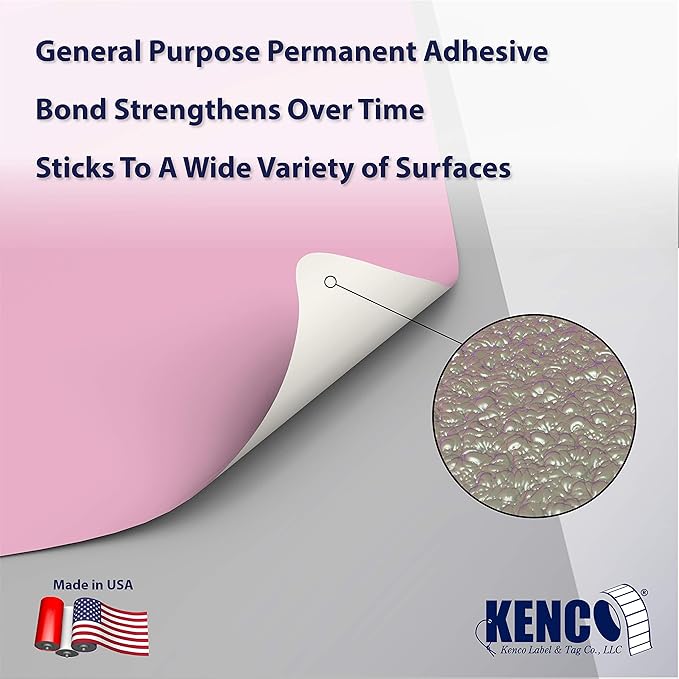 4" X 6" Direct Thermal Perforated Stickers Labels for Shipping Labels, Inventory, and Color Coding - Compatible with Zebra, Rollo, Godex and More (Pink, 24 Rolls)