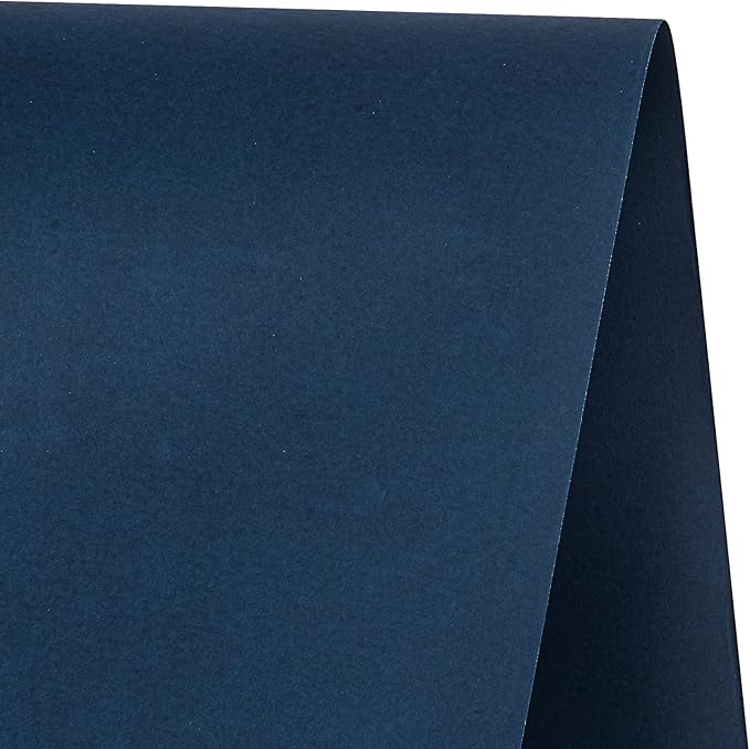 RUSPEPA Navy Blue Kraft Paper Roll - 18 inches x 100 feet - Recyclable Paper Perfect for for Crafts, Art, Wrapping, Packing, Postal, Shipping, Dunnage & Parcel
