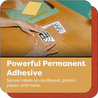 Aegis Adhesives - 1.5" X 1" Square Direct Thermal Multipurpose Labels for QR Codes, Perforated & Compatible with Zebra Desktop Printers - NOT Rollo Compatible (12 Rolls, 1300/Roll)