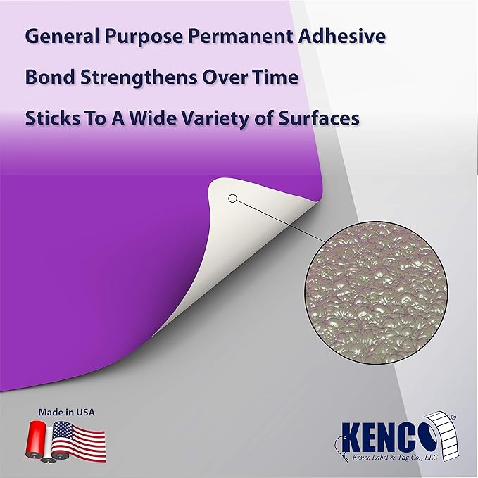 4" X 6" Direct Thermal Perforated Stickers Labels for Shipping Labels, Inventory, and Color Coding - Compatible with Zebra, Rollo, Godex and More (Purple, 24 Rolls)