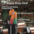 50 Amp Generator Cord, 10FT 50 Amp RV Extension Cord with Twist Lock, Generator Cable 50A 4 Prong, NEMA 14-50P to SS2-50R Heavy Duty STW Wire for RV Camper & House
