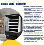 Food Refrigerated Display Case for Commercial Bakery Pastry Front Open Air Refrigerated Display Cooler Case, Movable Shelves and Adjustable Legs, 36~41℉ (61.4 Inches, Black)