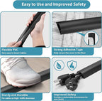 Floor Cable Cover 3ft Black, LZEOY Cord Covers for Wires on Floor, Cord Hider Floor Cable Management, Extension Cord Floor Cover Low Profile, Floor Cord Cover for Office/Carpet/Floor