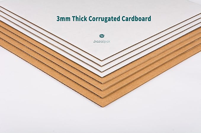White 6x6x6 inches Shipping Boxes, Corrugated Cardboard 6x6 Box for Small Business Mailing, Packaging and Storing, 25 Pack