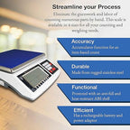 Industrial Counting Scale Digital Scale for Parts and Coins kg/g/lb Electronic Gram Scale Inventory Counting Scale Industrial Parts Coins Piece Counting Scale (30kg/66lb, 1g)