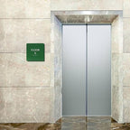 Khaki w/Black ADA Floor 6 Sign with Braille – Made from Durable Acrylic and Ready to Mount