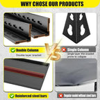 6-Tier Garage Shelves, Metal Shelving Unit, Adjustable Storage Shelves Heavy Duty 36''W*16''D*82''H，Double-Layer Column with Reinforced Ribs Capable of Bearing 3624 Lbs for Garage, Basement, Warehouse