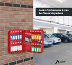 AdirOffice Steel Combination Lock Keys Cabinet Security Storage Box Organizer Holder Locked Key Box Wall Mount 30 Slots