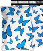 Cute Poly Mailers 14.5x19 Inch 50 Pcs - Butterfly Printed Shipping Bags for Clothing - Waterproof and Tear Resistant Mailing Envelopes - Self-Sealing Packaging Bags for Small Business