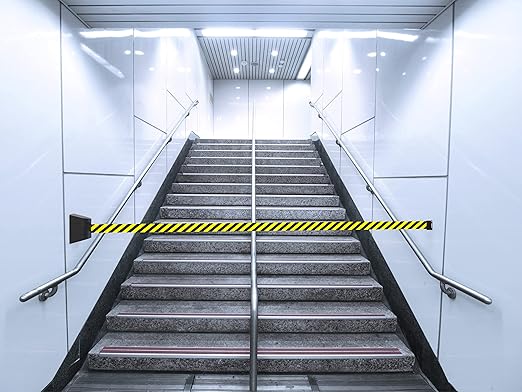Crowd Control Warehouse - CCW Series WMB-230 Fixed Wall Mount Retractable Belt Barrier - 30 Foot, Caution Do Not Enter Belt with Black ABS Case