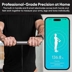 Wyze Scale Ultra BodyScan Smart Scale with Handle – Wi-Fi & Bluetooth Body Composition Scale for Weight, BMI, Body Fat, Muscle Mass, and Segmental Measurement, Black