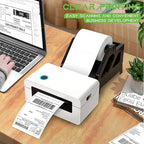 MFLABEL 4x6 Direct Thermal Shipping Labels - 8 Rolls of 450 Labels/Roll, Compatible with Zebra2844/ZP450/ZP500/ZP505, USPS/FedEx/UPS/Amazon Shipping, Smudge-Resistant & Permanent Adhesive