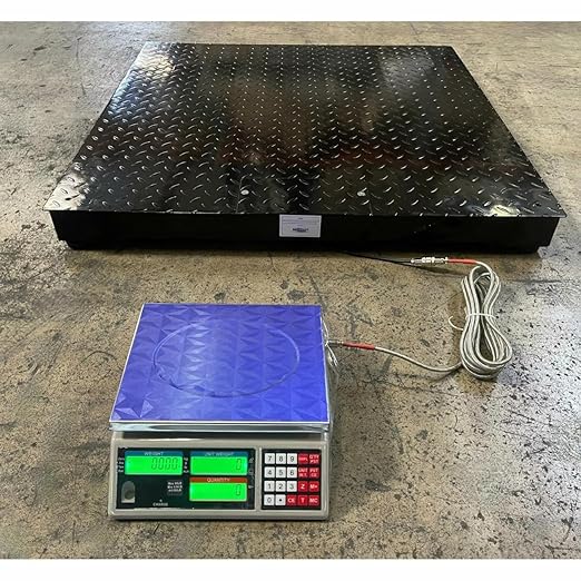 Liberty Scales LS-700-DC Dual Counting Smart Weighing Scale Systems, Size 60" x 84" (5' x 7') - C-Scale (66 lb x .002 lb) / Floor Scale 10.000 lb x 1 lb