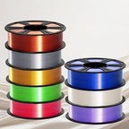 Geeetech Purple Silk PLA Filament 1.75mm for 3D Printer, Metal-Like Shiny 3D Filament 1kg (2.2lbs) 1 Spool, Dimensional Accuracy +/- 0.02 mm, Metallic Purple