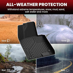 LASFIT Floor Mats & Cargo Mat for Hyundai Sonata 2020-2026 (Only Fit FWD & Gas) / Kia K5 2021-2025 (Only Fit FWD) All Weather TPE Custom Fit Floor Liners for Car Mats Trunk Mats