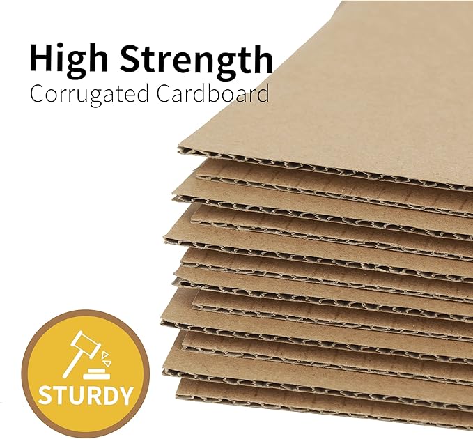 6x4x4 inches Shipping Boxes 50 Pack, Kraft Corrugated Small Cardboard Boxes for Mailing Packing, Brown