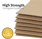 4x4x4 inches Shipping Boxes 50 Pack, Kraft Corrugated Small Cardboard Boxes for Mailing Packing, Brown
