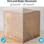 JARLINK Stretch Film, 80 Gauge,15 Inch x 1000 Feet Shrink Wrap for Pallet Wrap, Industrial Strength Stretch Wrap up to 800% Stretch with Handles, Moving Wrapping Plastic Roll, 2 Pack