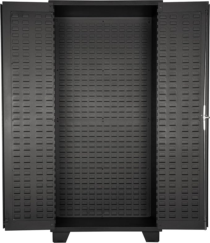Jamco Tool Storage Cabinets with Bin Mounts, Model DF, Includes 122 Bins, 36-Inch W x 24-Inch D x 78-Inch H, Yellow Bins