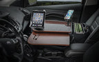 AutoExec AE-GMCD-PI-PM-TAB-21M GripMaster Car Desk for Your Vehicle Workstation and Mobile Office, Mahogany with 400 watt Power Inverter, Phone Mount and Tablet Mount