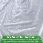 Farm Plastic Supply - Clear Plastic Sheeting - 6 mil - (12' x 100') - Thick Plastic Sheeting, Heavy Duty Polyethylene Film, Drop Cloth Vapor Barrier Covering for Crawl Space