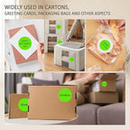 PARLAIM 3" Diameter Round Light Green Color Coding Sticker, 4 Rolls 2000PCS Circle Dot Label,Permanent for Inventory Box Labeling