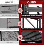 9000LBS Heavy Duty Garage Shelving Units,75" Wide & Deep Storage Shelves,Metal Garage Shelves,Large Storage Rack,Steel Shelf,Industrial Shelving for Shop,Warehouse,Basement,75" W x 24" D x 70" H