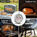 Oven Thermometer 150-600°F Pro Accurate Oven Temperature Gauge for Oven Easy Read, Food Thermometer Hang or Stand