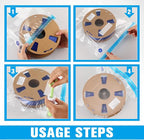 Jetec 70 Pcs 3D Filament Storage Bags Vacuum Sealed Kit, Include Reusable 3D Printer Filament Vacuum Storage Bags 13.4 x 11.8 Inch and Cobalt Free Humidity Indicator Cards for Keeping Files Dry