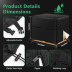 Zipper Pallet Cover,KY-HUAEN 900D Heavy Duty Pallet Covers Fits Large Pallets Up to 48" x60"x48" Waterproof,Rip-Proof, Fade Resistant, With Fixed Rope