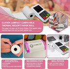 Compatible Clover Compact Countertop POS Thermal Receipt Paper 2 1/4 x 55 (10 rolls)