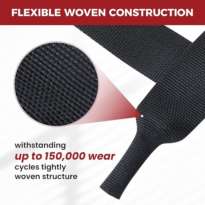 Braided Sleeving Heat Shrinkable Fabric 2:1 Ratio- Abrasion Protection Flexibility Wiring Harness Cable Sheath (3/8" ID, 16ft)