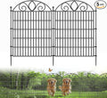 5 Panels No Dig Tall Garden Fence Panel – 34" H X 11' L Rustproof Metal Dog Fence Outdoor for Yard, Decorative Animal Barrier Fence for Pet, Garden Border, Patio, Flower Beds| Temporary Fencing