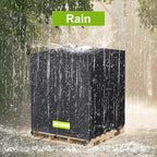 Pallet Cover Tarp Waterproof, Pallets Covers Heavy Duty Waterproof bulk Pallet Covers 53 x 53 x 44'' Outdoor Tarps Bulk Box Cover 53 x 53 x 44'' Custom Black Fits Wood Patio Furniture
