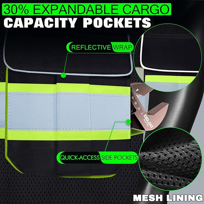 BeautyWill Custom Logo Safety Vest Class2 High Visibility Reflective Vest Breathable Construction Vest