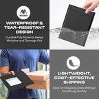 Black Poly Bubble Mailers 7.25x12 inch #1 | Self Seal Padded Envelopes | Cushioned Bubble Mailer | Usable Size 7.25x11 | WaterProof | Lightweight mailing Shipping Bags | 200 Pack Bulk | Made in USA