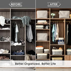 TheWarmHome Storage Bins - 3PCS Fabric Storage Baskets for Organizing Shelves | Large Basket Closet Organizer for Home Shelf Dog Laundry Organization | Collapsible Storage Cubes W/Handles